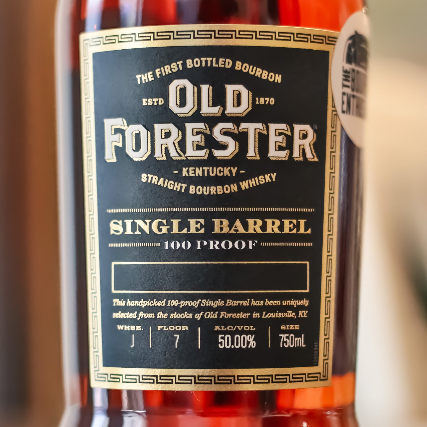 Old Forester Black Label - Bourbon Enthusiast Barrel 9346