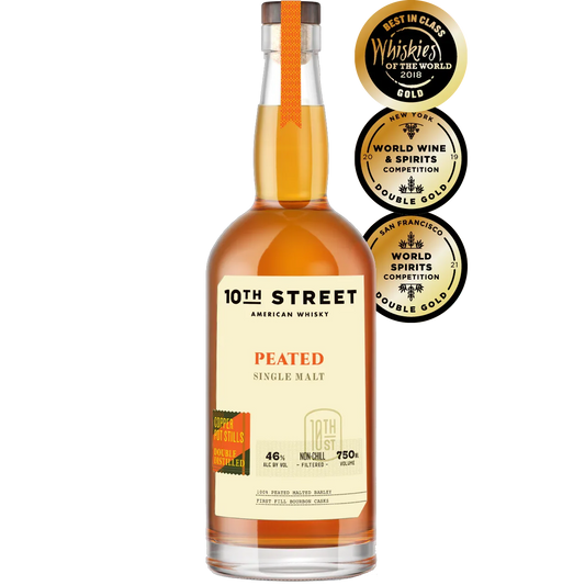 10th Street Peated Sinlge Malt Finished in Port Cask 750ml